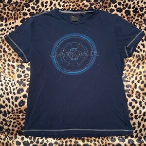 Vintage Y2K Jaguar Navy Blue Graphic T Shirt